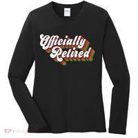 Funny Retro Retired Retirement Gift Women's Long Sleeve Shirt thumb 0