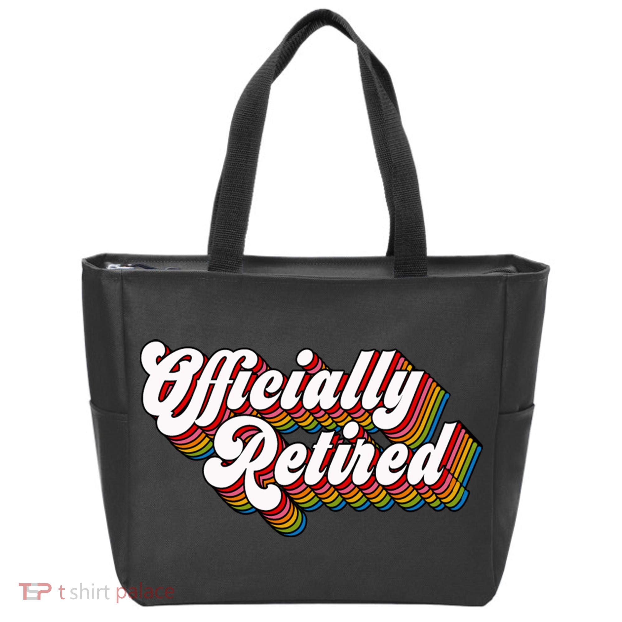 Funny Retro Retired Retirement Gift Tote Bag