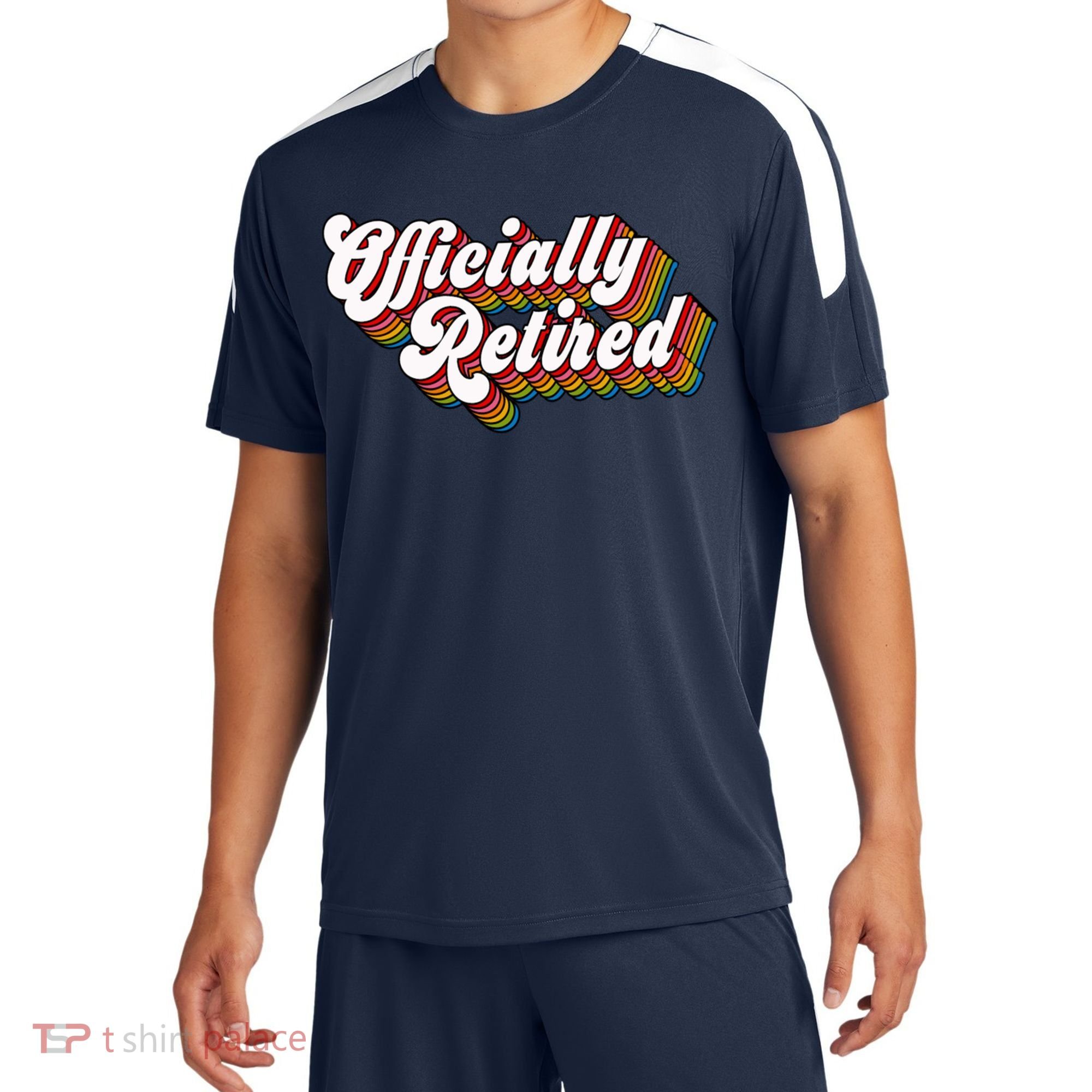 Funny Retro Retired Retirement Gift Sport-Tek Competitor United Soccer Jersey