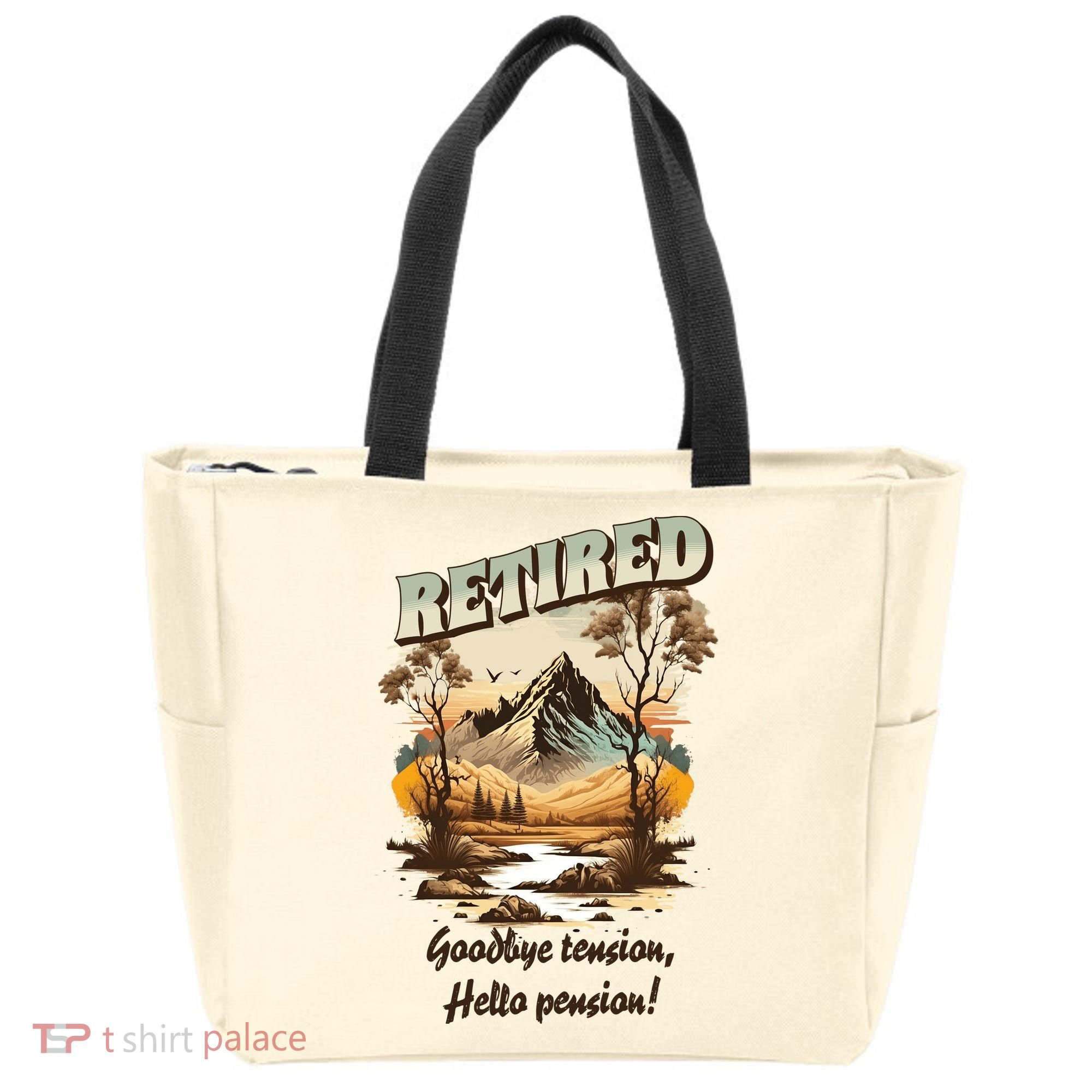 Funny Retired Retirement Gift Goodbye Tension Tote Bag