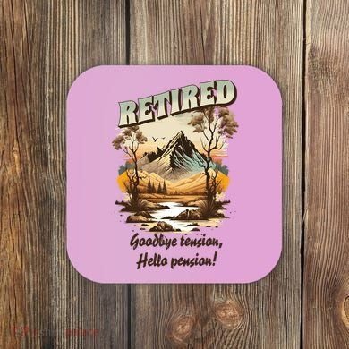Funny Retired Retirement Gift Goodbye Tension Coaster