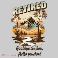 Funny Retired Retirement Gift Goodbye Tension Performance Fleece Hoodie thumb 2