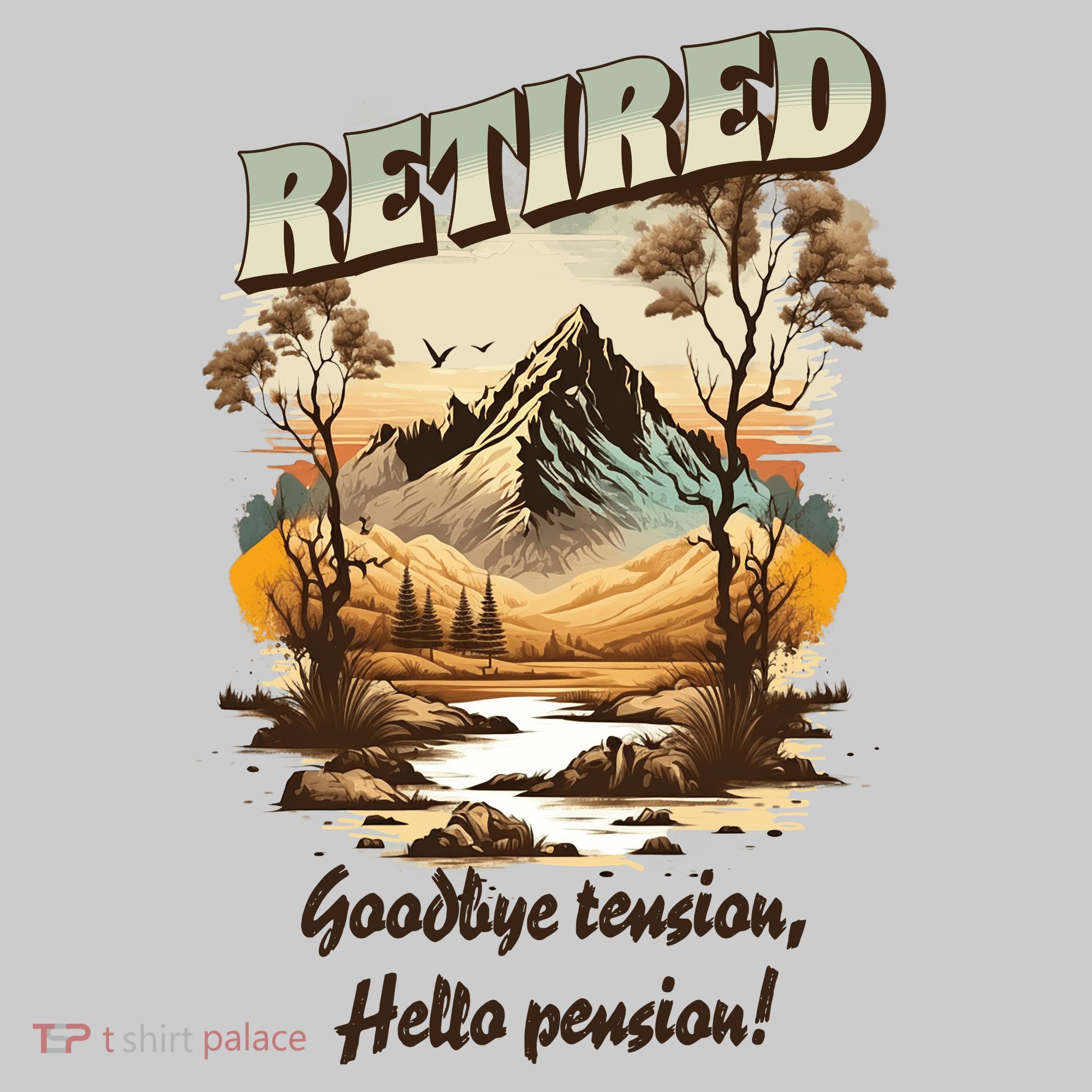 Funny Retired Retirement Gift Goodbye Tension Performance Fleece Hoodie