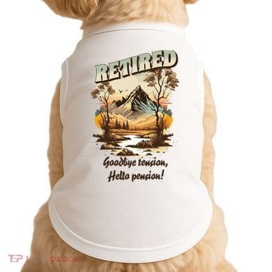 Funny Retired Retirement Gift Goodbye Tension Doggie Tank