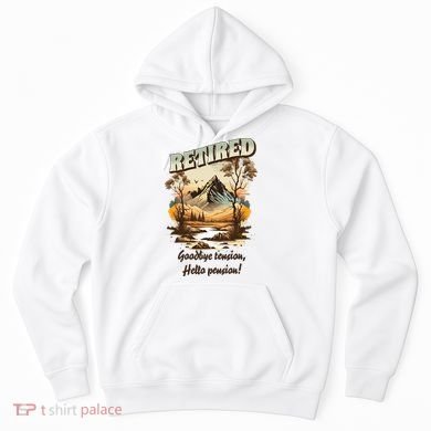 Funny Retired Retirement Gift Goodbye Tension Hoodie