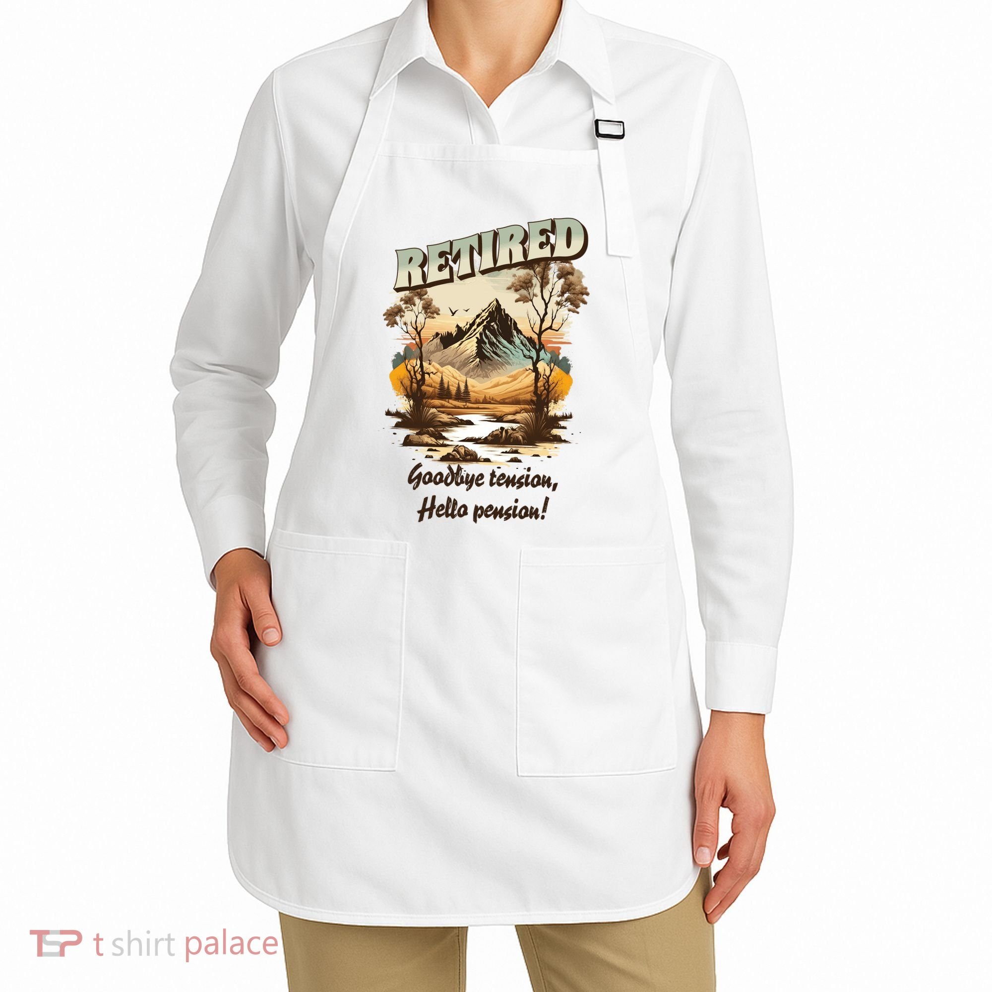 Funny Retired Retirement Gift Goodbye Tension Apron