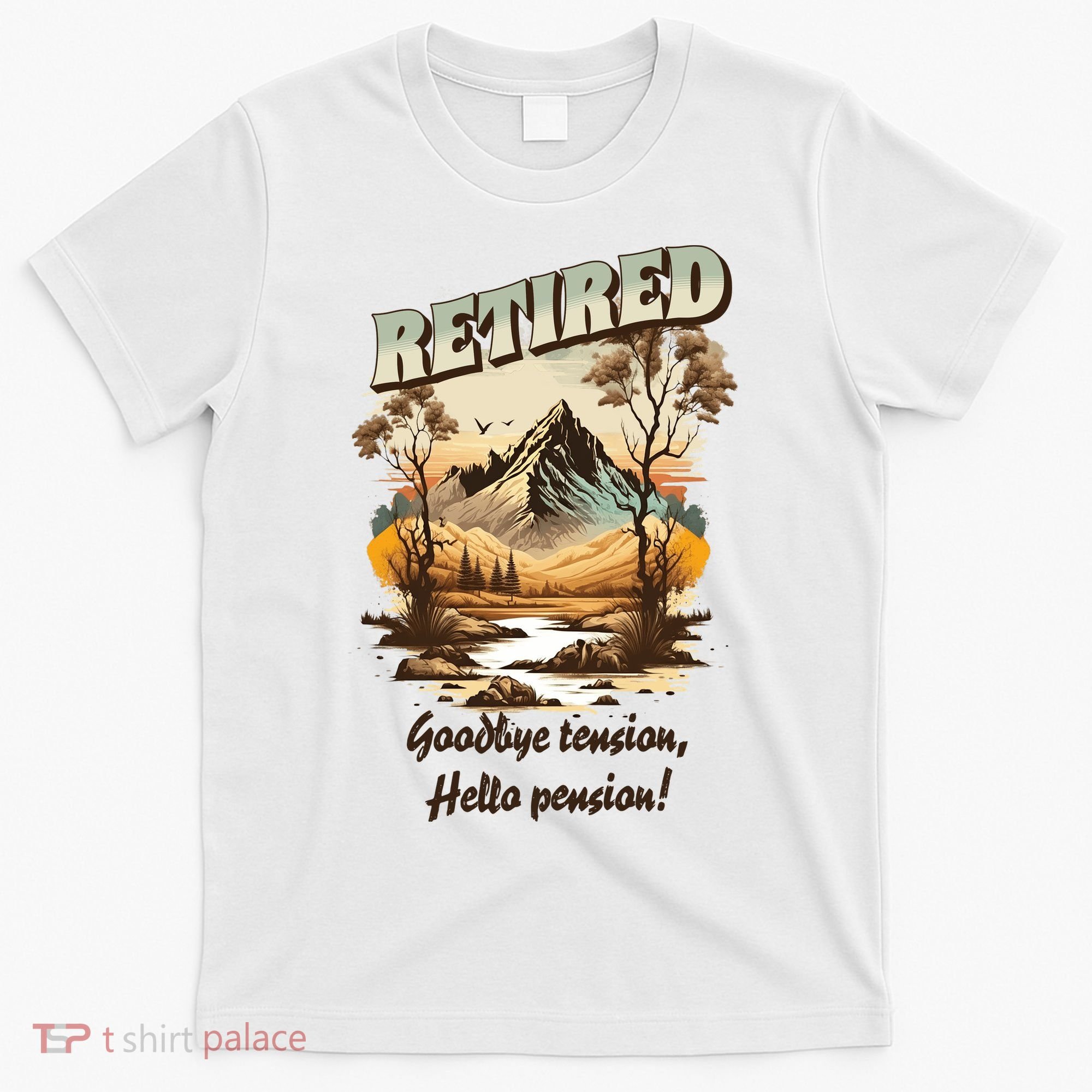 Funny Retired Retirement Gift Goodbye Tension T-Shirt