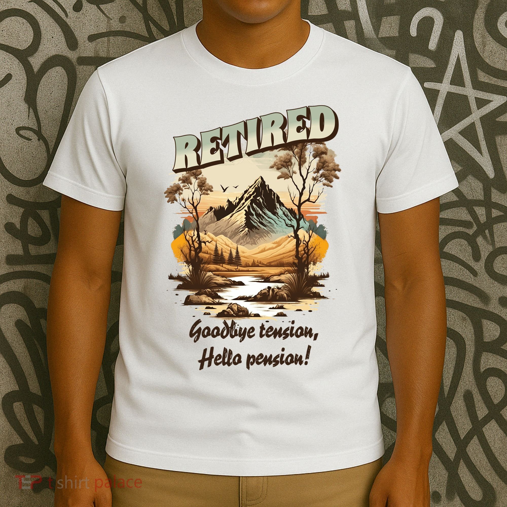 Funny Retired Retirement Gift Goodbye Tension T-Shirt