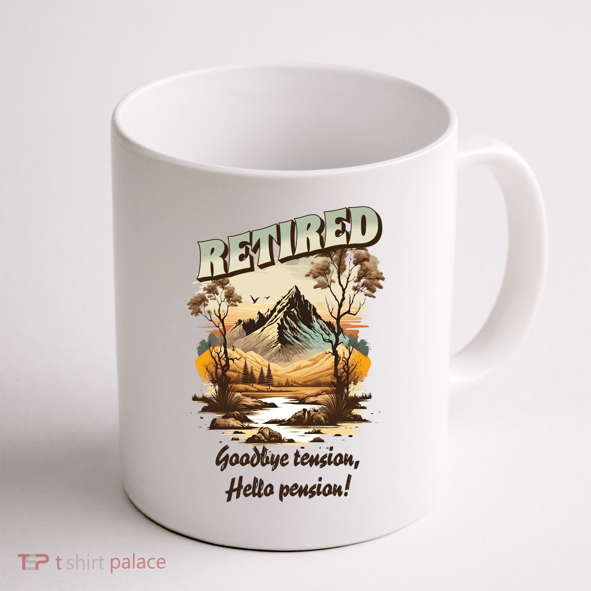Funny Retired Retirement Gift Goodbye Tension Coffee Mug