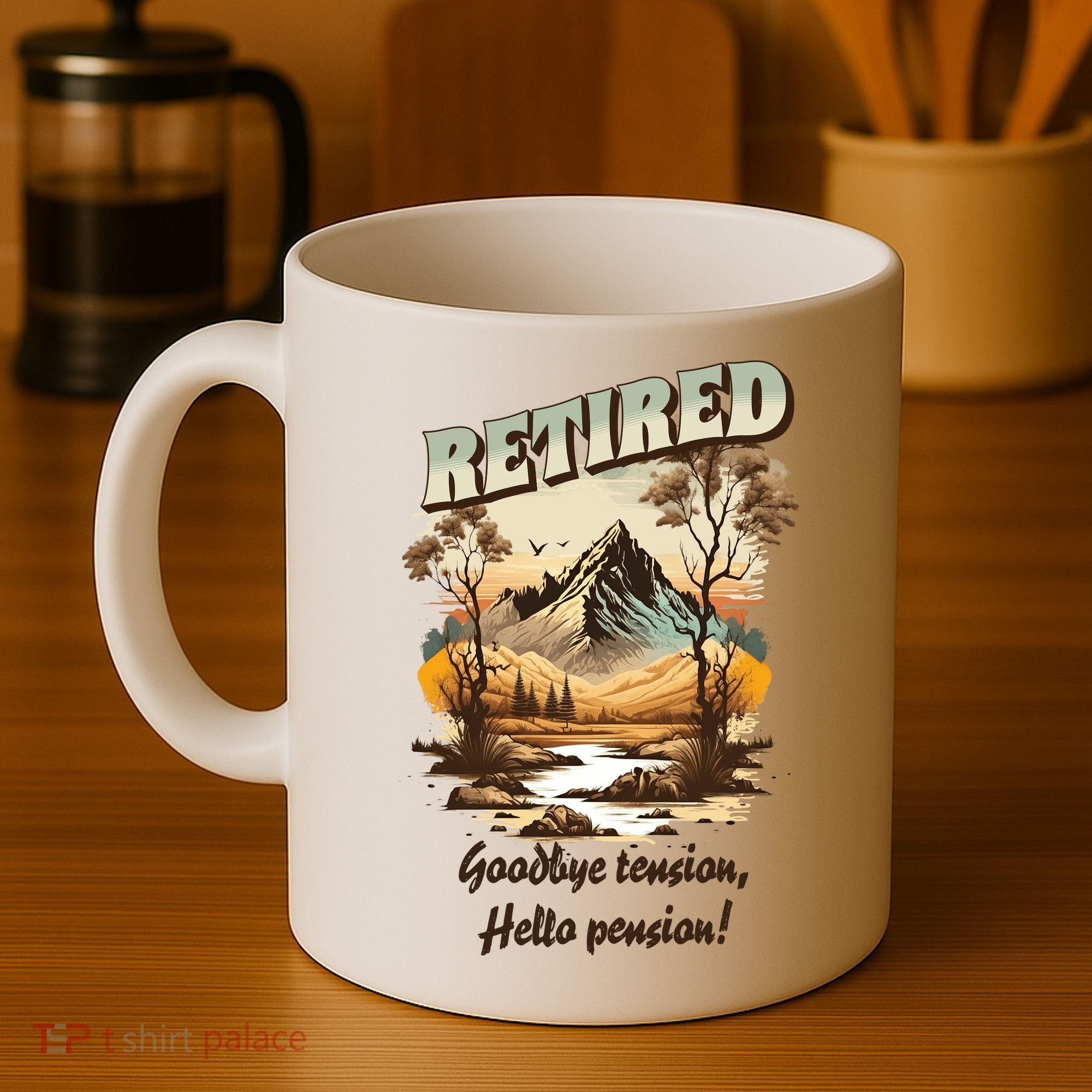 Funny Retired Retirement Gift Goodbye Tension Coffee Mug