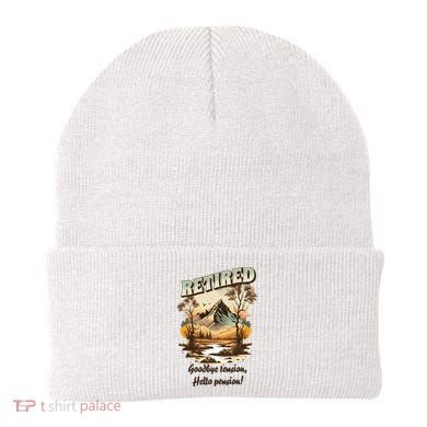 Funny Retired Retirement Gift Goodbye Tension Beanie