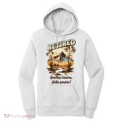 Funny Retired Retirement Gift Goodbye Tension Women's Hoodie