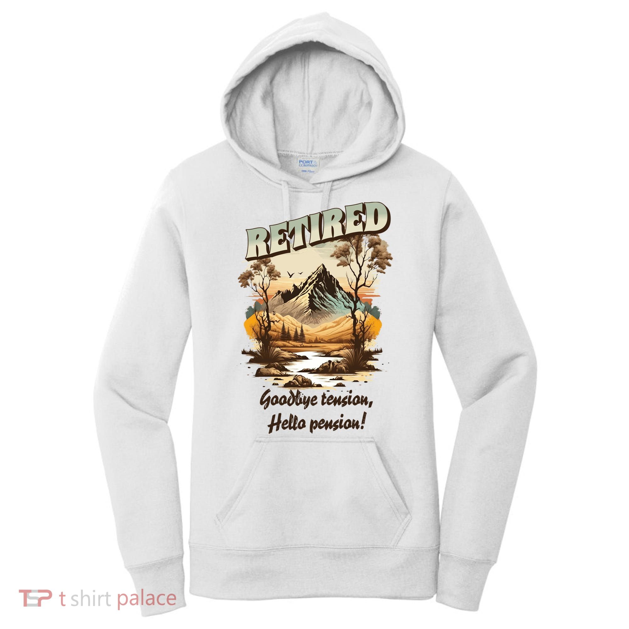 Funny Retired Retirement Gift Goodbye Tension Women's Hoodie