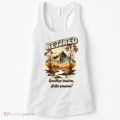 Funny Retired Retirement Gift Goodbye Tension Women's Tank Top