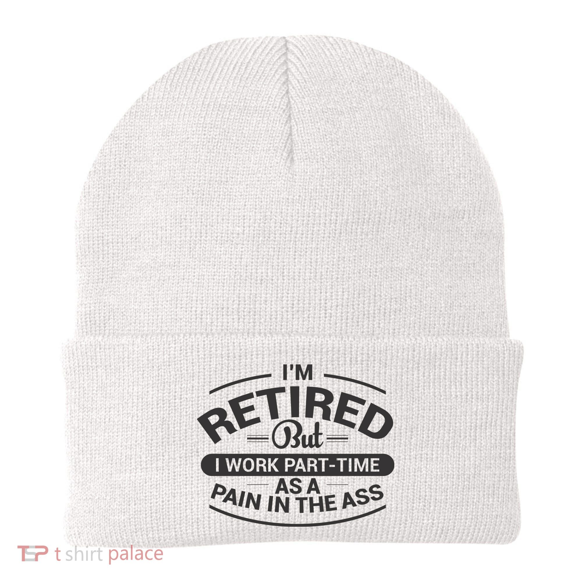 Funny Retired Retirement Gift Beanie