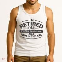 Funny Retired Retirement Gift Tank Top thumb 3
