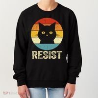Funny Resist Retro Cat Resist Women's Sweatshirt thumb 0