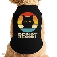 Funny Resist Retro Cat Resist Doggie Tank thumb 0