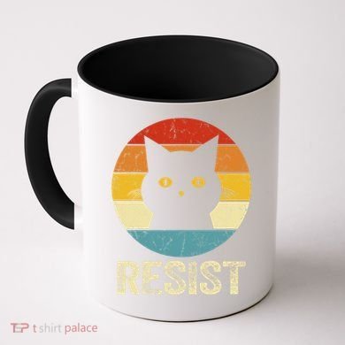 Funny Resist Retro Cat Resist Coffee Mug
