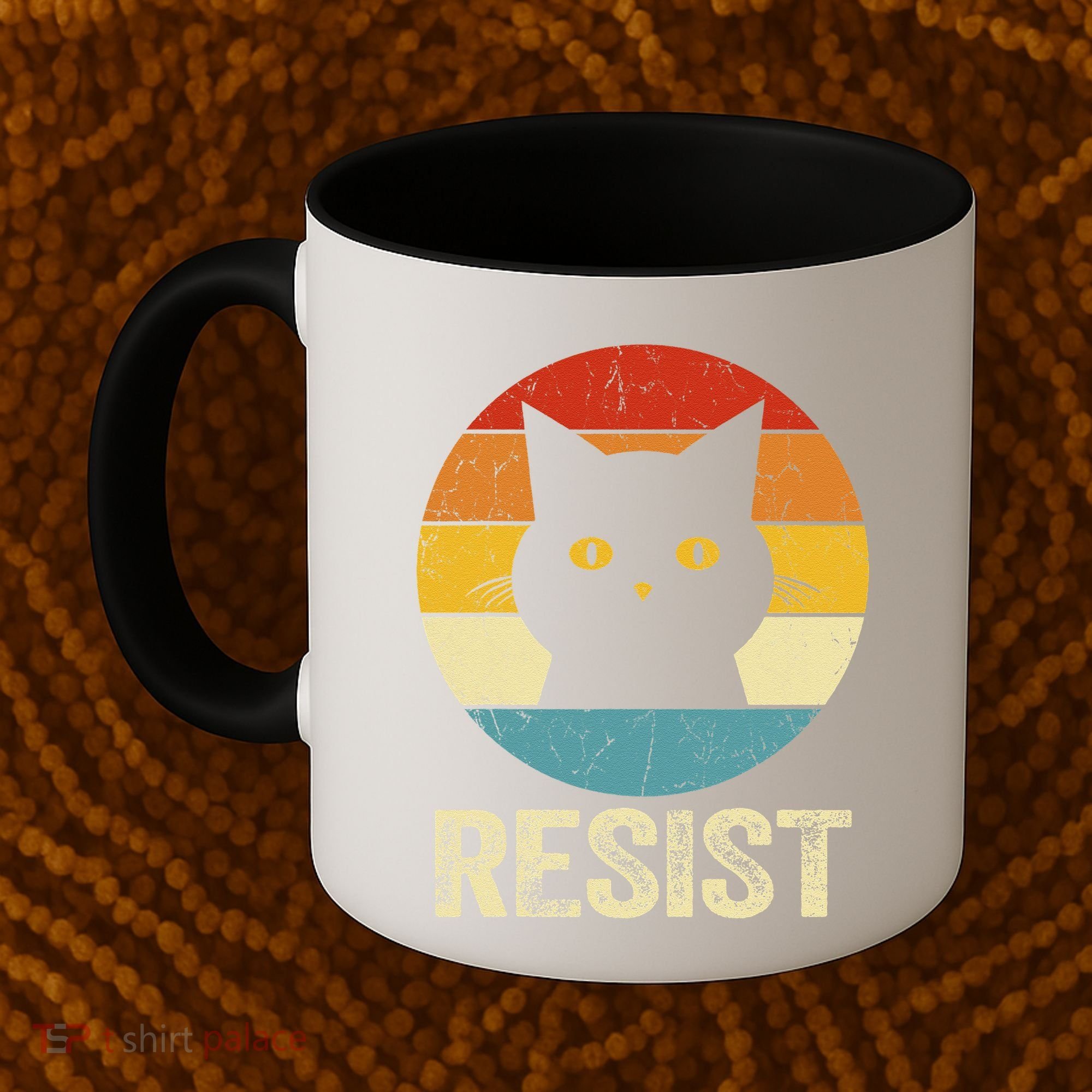 Funny Resist Retro Cat Resist Coffee Mug