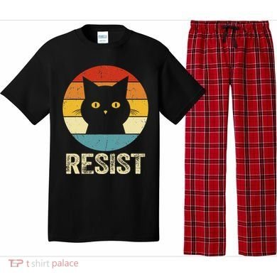 Funny Resist Retro Cat Resist Pajama Set