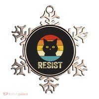 Funny Resist Retro Cat Resist Ornament thumb 0