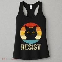 Funny Resist Retro Cat Resist Women's Tank Top thumb 3