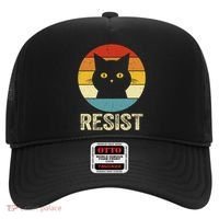 Funny Resist Retro Cat Resist Hat thumb 0
