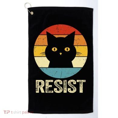 Funny Resist Retro Cat Resist Golf Towel