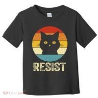 Funny Resist Retro Cat Resist Toddler T-Shirt thumb 0