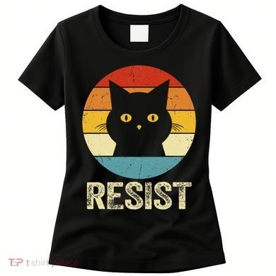 Funny Resist Retro Cat Resist Women's T-Shirt