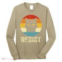 Funny Resist Retro Cat Resist Long Sleeve Shirt thumb 0