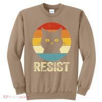 Funny Resist Retro Cat Resist Sweatshirt thumb 0