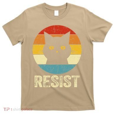 Funny Resist Retro Cat Resist T-Shirt