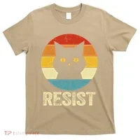 Funny Resist Retro Cat Resist T-Shirt thumb 0