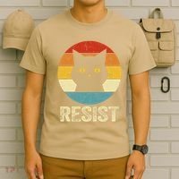 Funny Resist Retro Cat Resist T-Shirt thumb 6