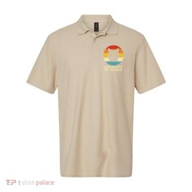 Funny Resist Retro Cat Resist Polo