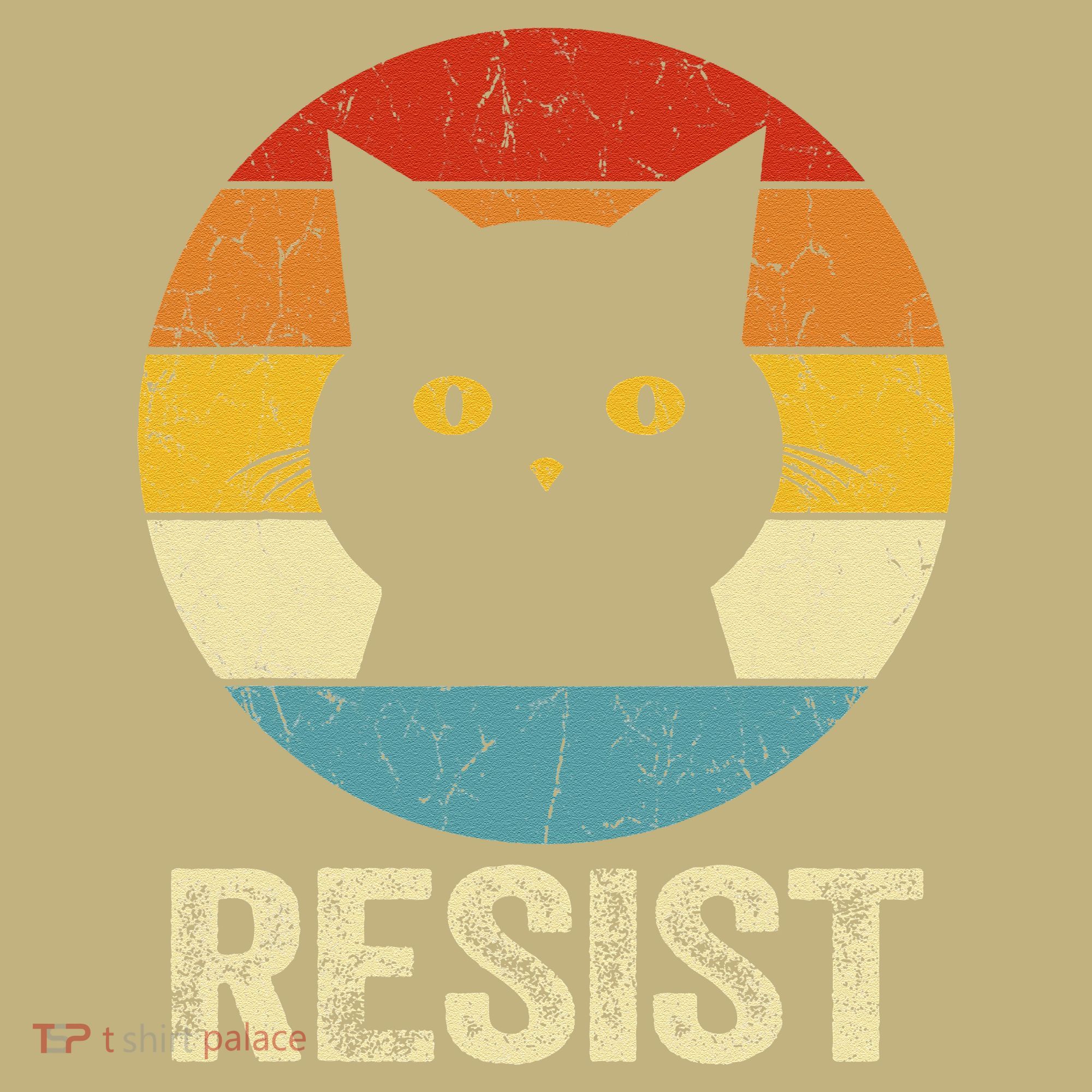 Funny Resist Retro Cat Resist Mousepad