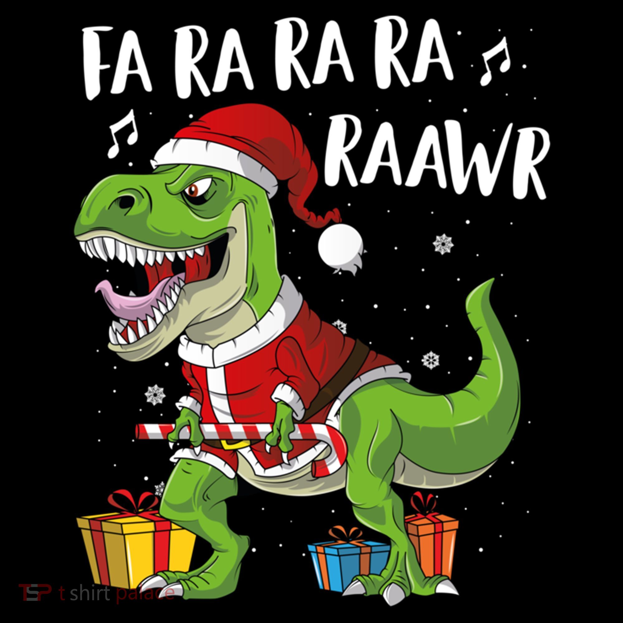 Fa Ra Ra Ra Ra Rawr Santa Dinosaur T Rex Funny Christmas Gift Coffee Mug