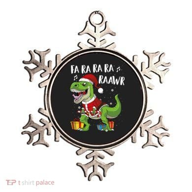 Fa Ra Ra Ra Ra Rawr Santa Dinosaur T Rex Funny Christmas Gift Ornament