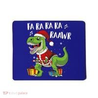 Fa Ra Ra Ra Ra Rawr Santa Dinosaur T Rex Funny Christmas Gift Mousepad thumb 0