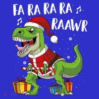 Fa Ra Ra Ra Ra Rawr Santa Dinosaur T Rex Funny Christmas Gift Women's Tank Top thumb 5
