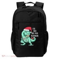 Fa Ra Ra Ra Raawr Christmas T Rex Dinosaur Backpack thumb 0