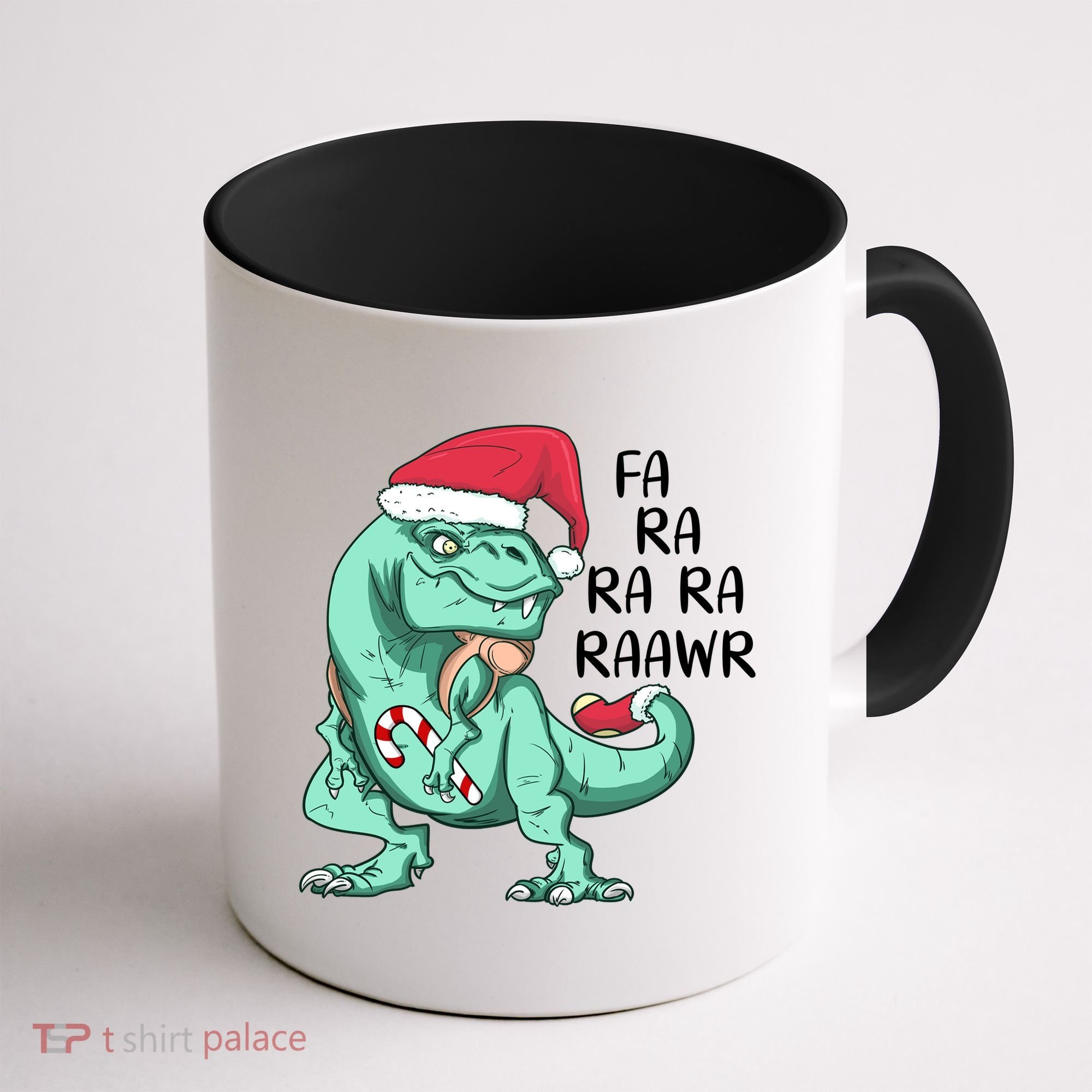 Fa Ra Ra Ra Raawr Christmas T Rex Dinosaur Coffee Mug