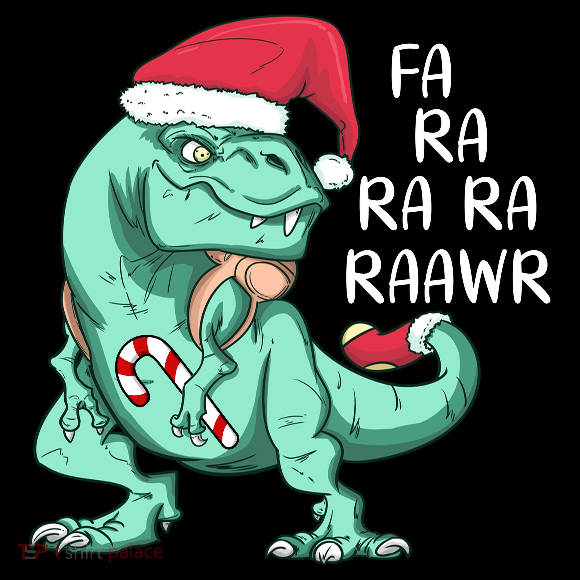 Fa Ra Ra Ra Raawr Christmas T Rex Dinosaur Women's Hoodie
