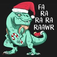 Fa Ra Ra Ra Raawr Christmas T Rex Dinosaur Women's Tank Top thumb 5
