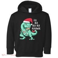Fa Ra Ra Ra Raawr Christmas T Rex Dinosaur Toddler Hoodie thumb 0