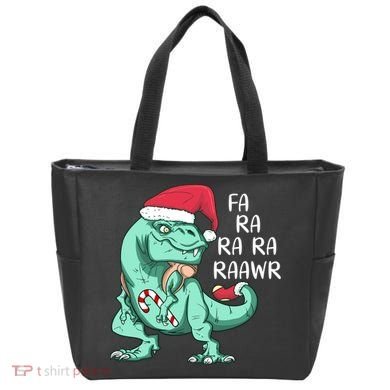 Fa Ra Ra Ra Raawr Christmas T Rex Dinosaur Tote Bag