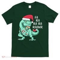 Fa Ra Ra Ra Raawr Christmas T Rex Dinosaur T-Shirt thumb 0