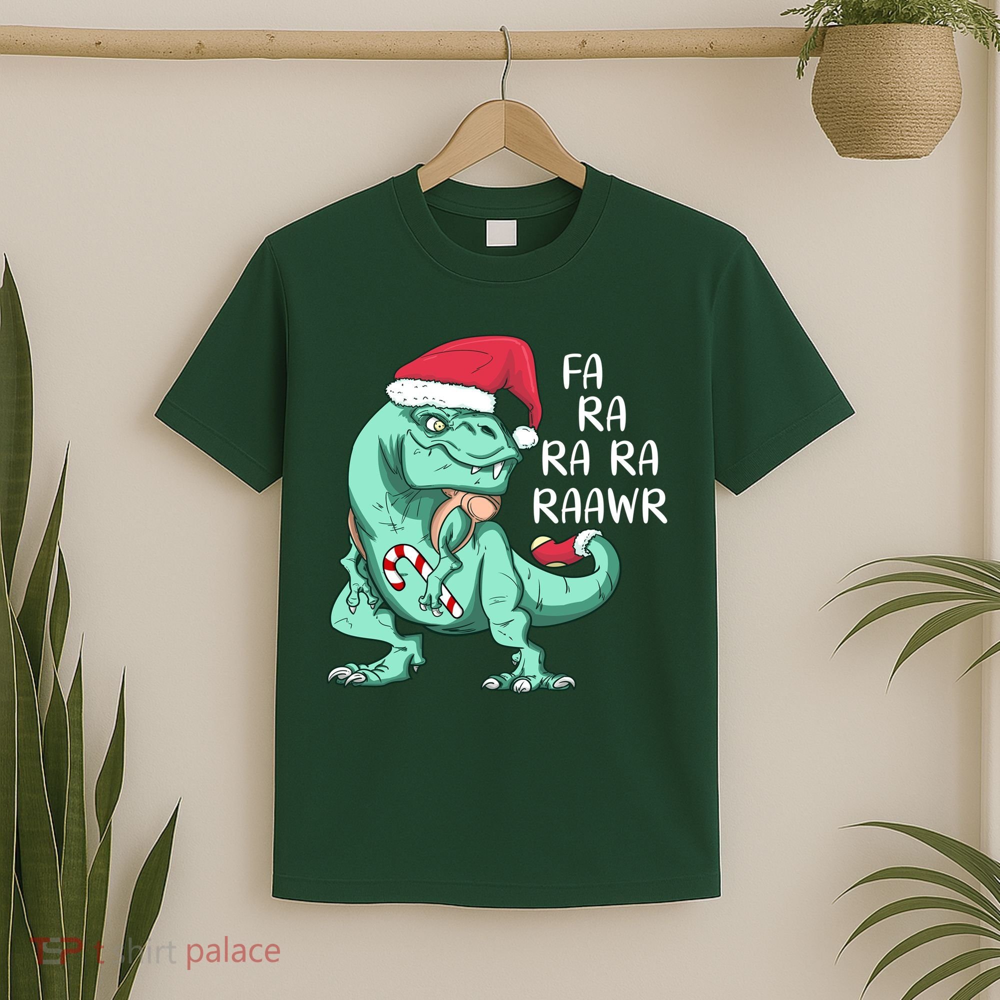 Fa Ra Ra Ra Raawr Christmas T Rex Dinosaur T-Shirt